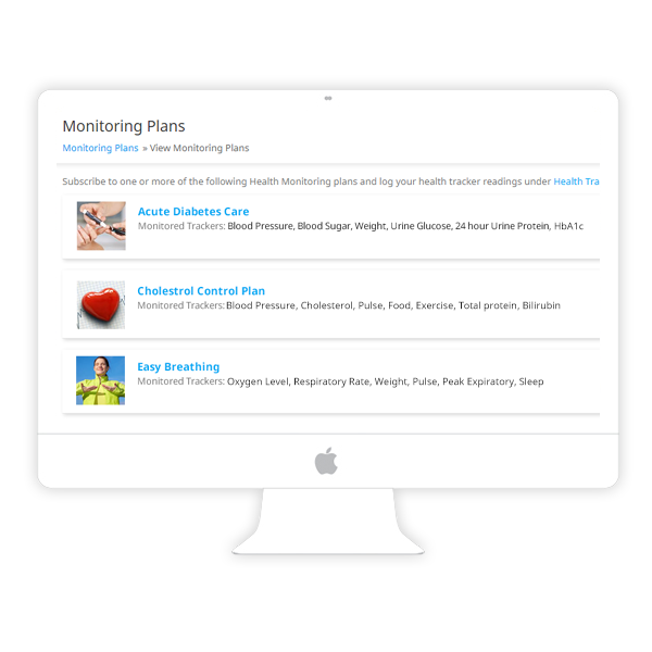 Subscribe to a chronic care plan