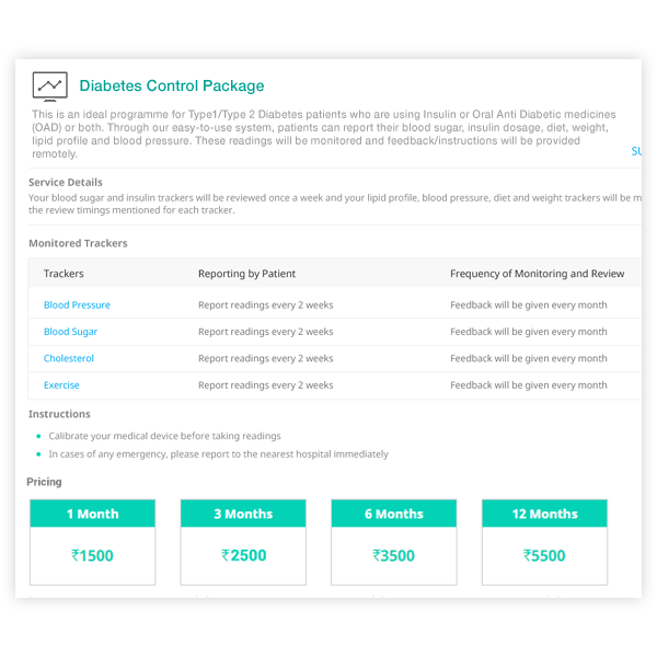 Create suitable care plans