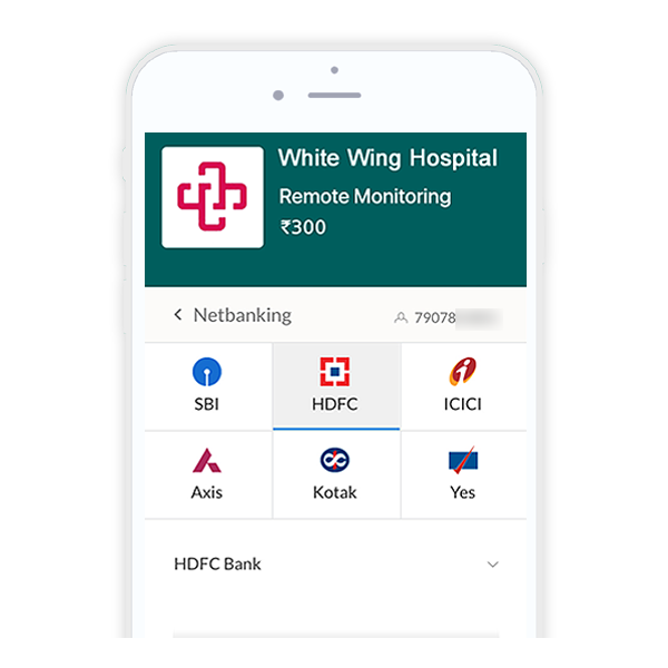 Collect payments for care plans