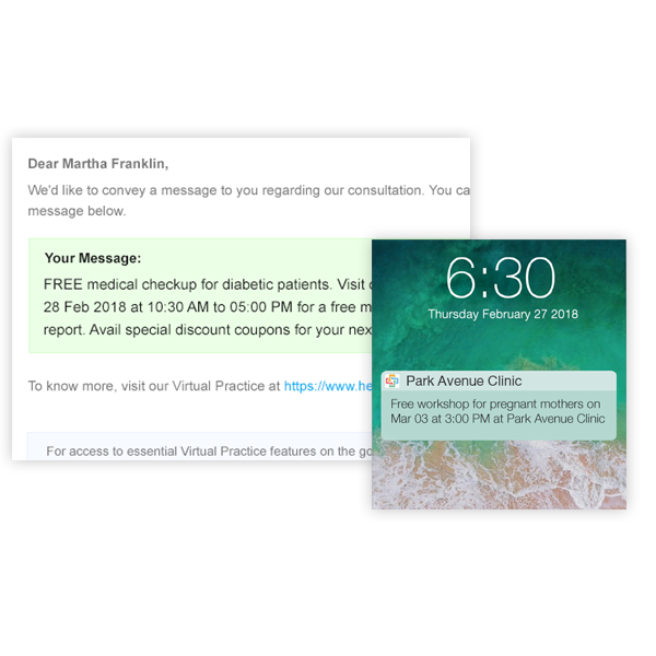 Targeted patient notifications
