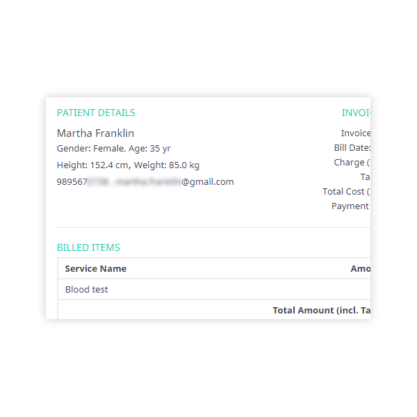 Online billing and cashless payment