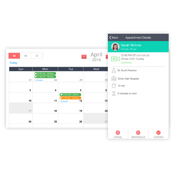 Manage your video appointments